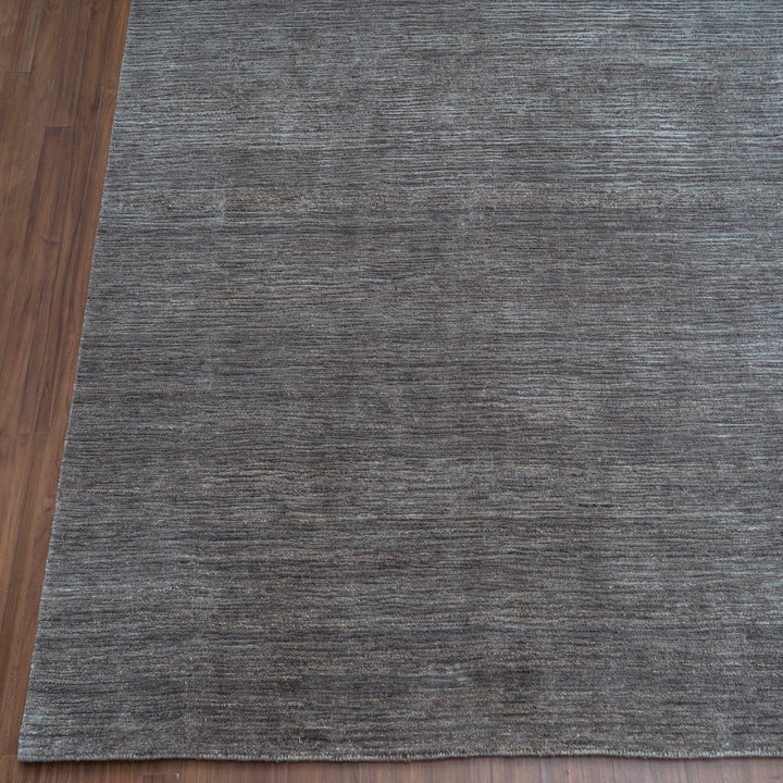 Textured Wool Silk Blend Rug