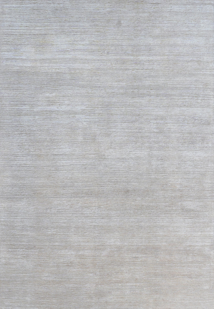 Textured Wool Silk Blend Rug