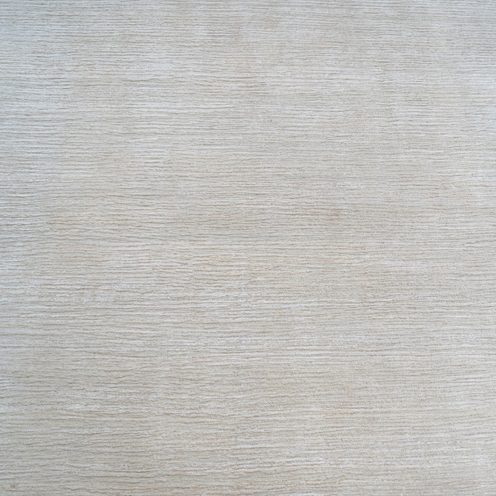 Textured Wool Silk Blend Rug