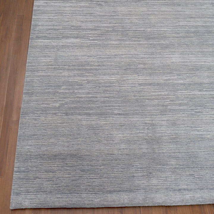 Textured Wool Silk Blend Rug