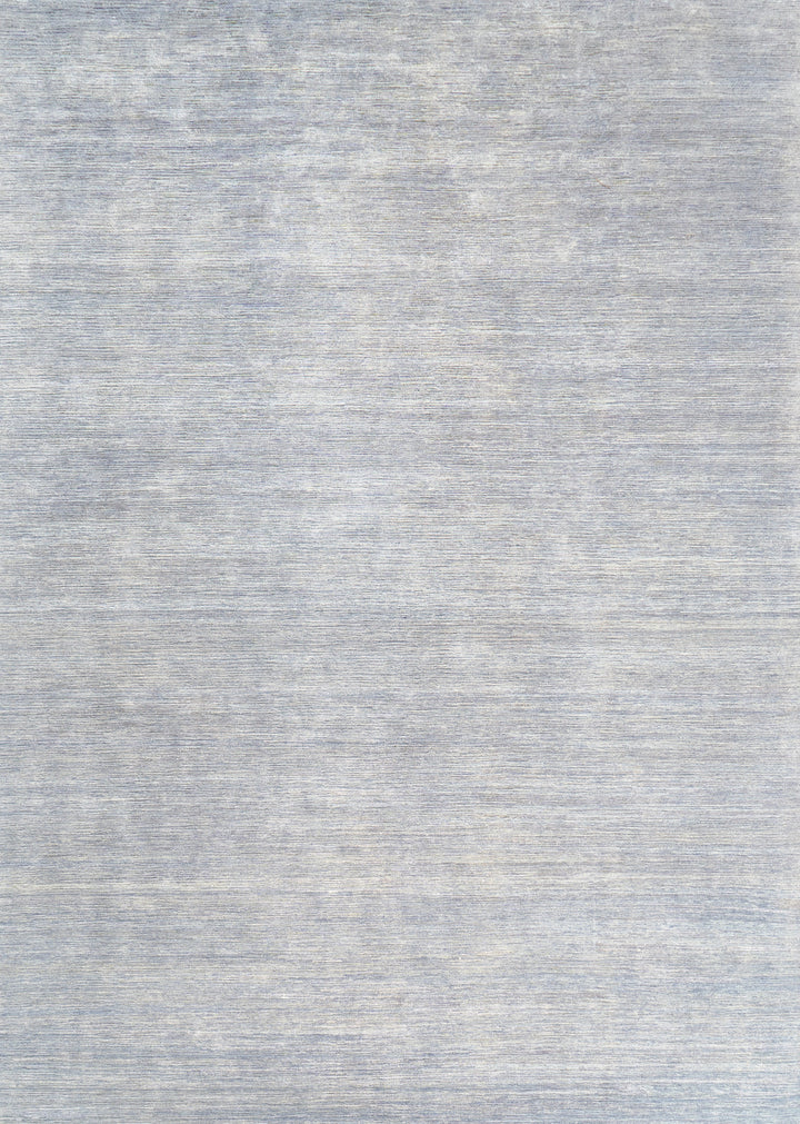 Textured Wool Silk Blend Rug