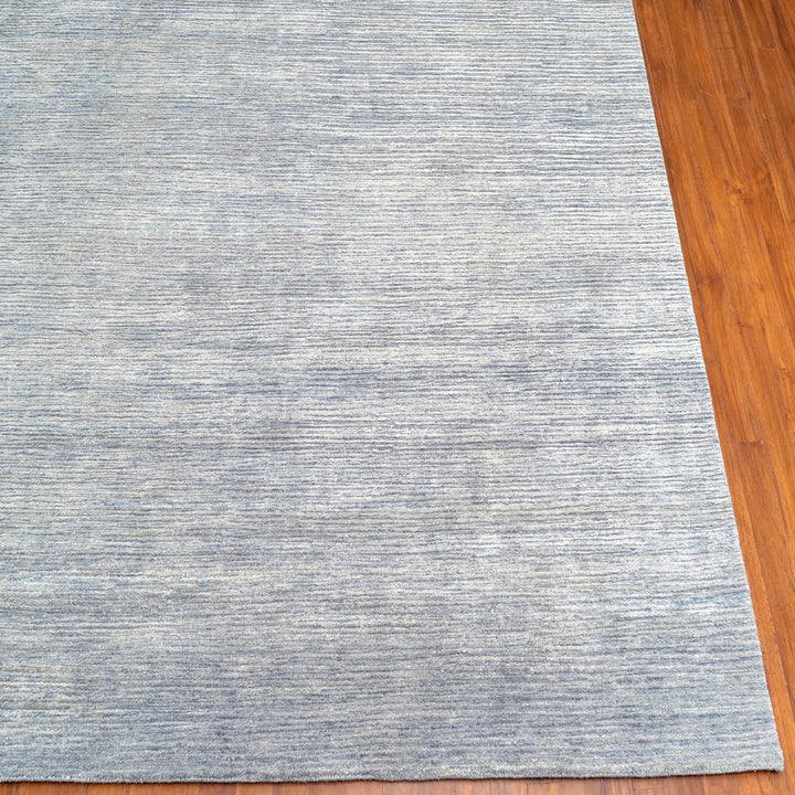 Textured Wool Silk Blend Rug