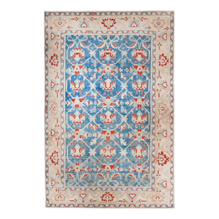 Tradtional Vintage Persian Malayer Wool Rug - 4'4" x 6'6"