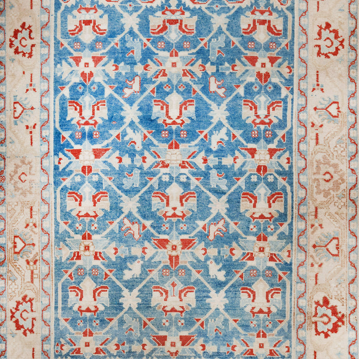 Tradtional Vintage Persian Malayer Wool Rug - 4'4" x 6'6"