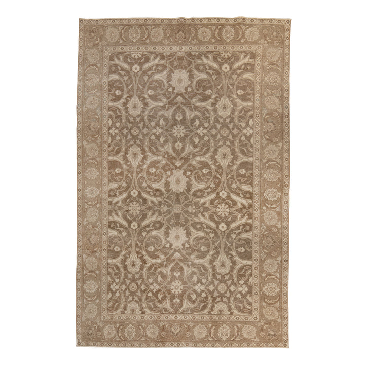 Vintage Tradtional Persian Tabriz Wool Rug - 6'2" x 9'7"