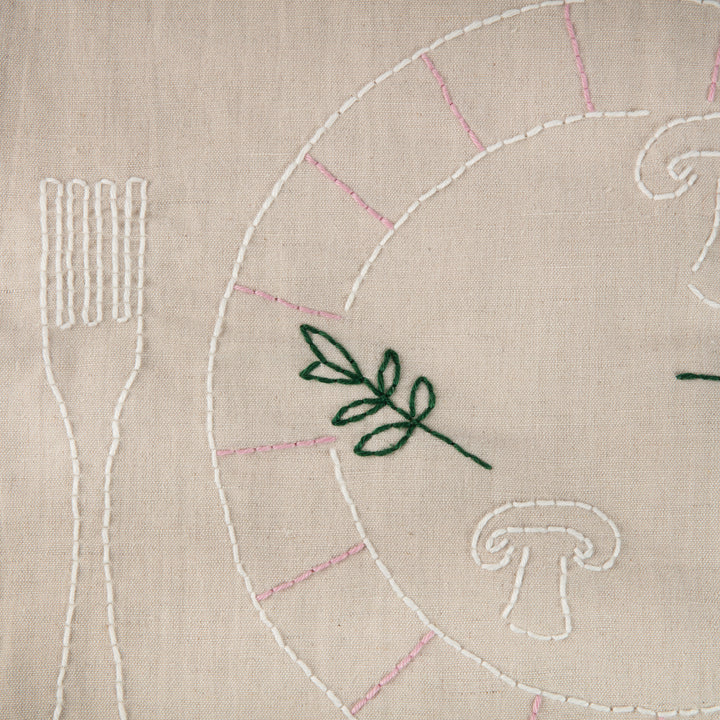 Vegetables and Pink Plates Placemats