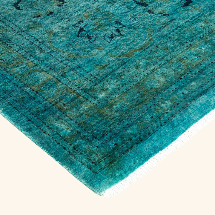 Teal Samsara Wool Rug - 9'1" x 12'1"