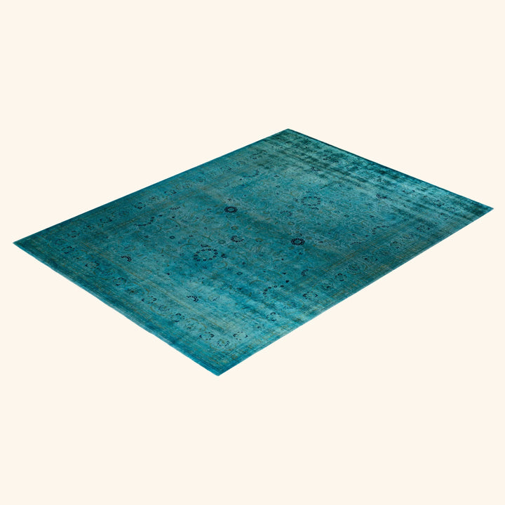 Teal Samsara Wool Rug - 9'1" x 12'1"