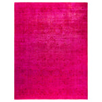 Pink Overdyed Wool Rug - 9'1" x 12'1"