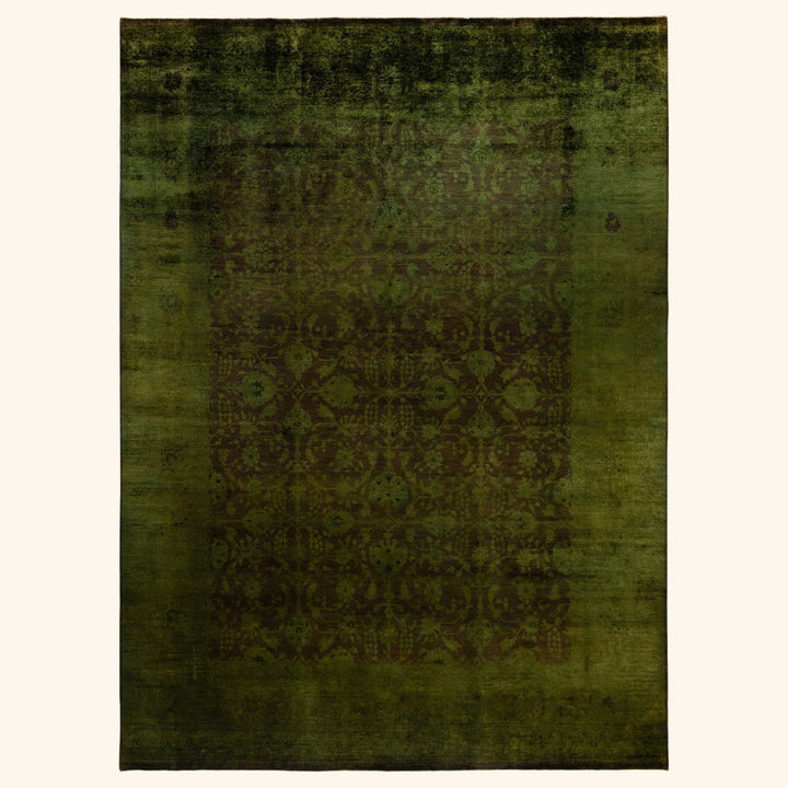 Green Samsara Wool Rug - 9' x 12'1"