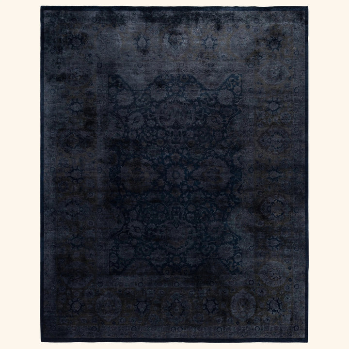 Black Samsara Wool Rug - 8'1" x 10'3"