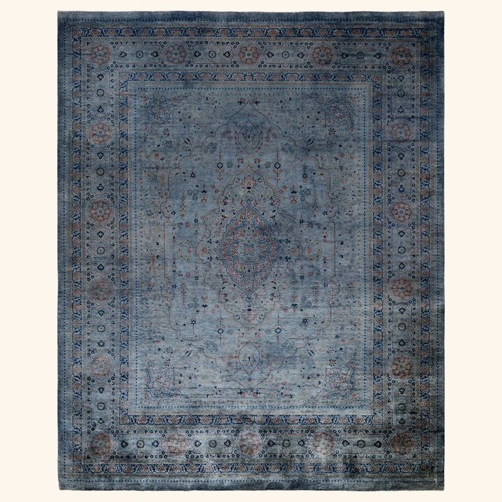 Grey Samsara Wool Rug - 8'2" x 10'1"