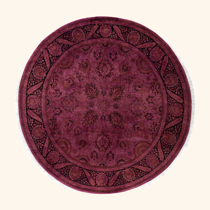 Purple Samsara Wool Rug - 6'1" x 6'1"