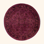 Purple Samsara Wool Rug - 6'1" x 6'1"