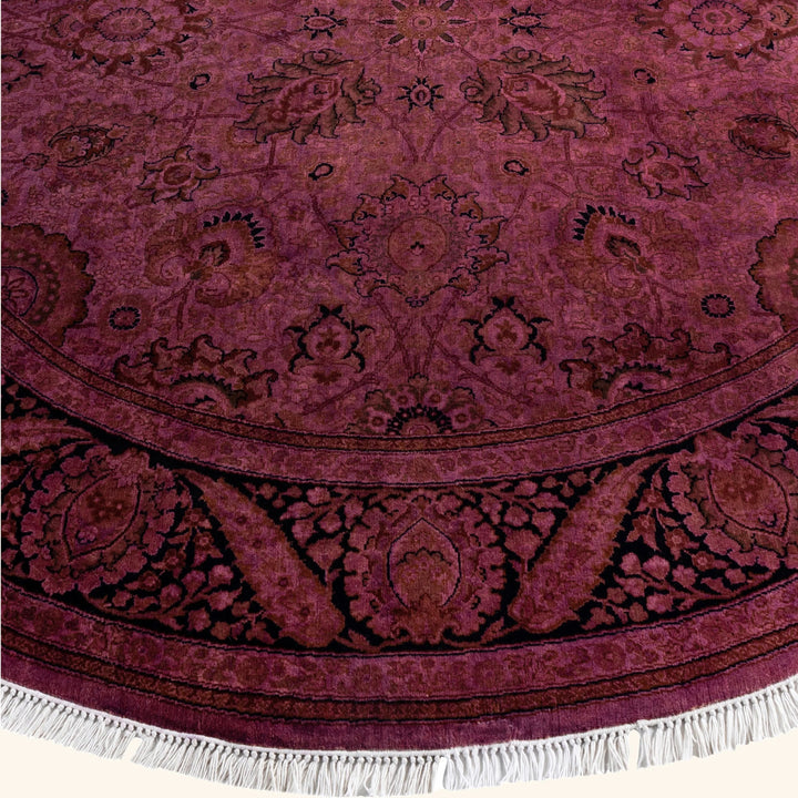 Purple Samsara Wool Rug - 6'1" x 6'1"