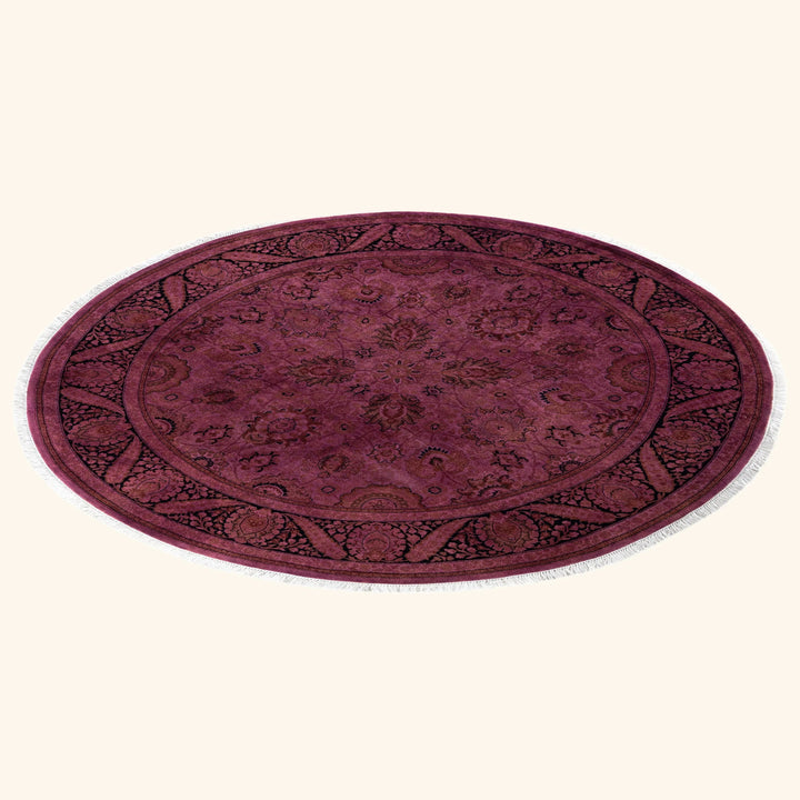 Purple Samsara Wool Rug - 6'1" x 6'1"