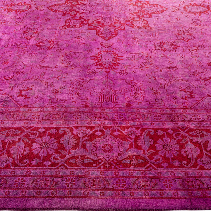 Purple Samsara Wool Rug - 8'2" x 8'3"