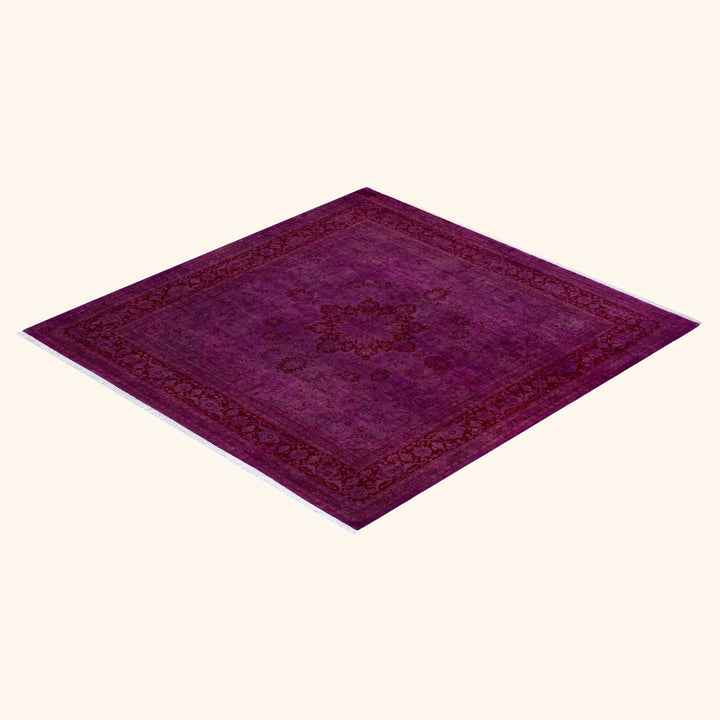 Purple Samsara Wool Rug - 8'2" x 8'3"