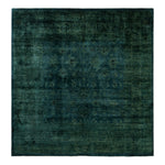 Green Overdyed Wool Rug - 8'2" x 8'3"