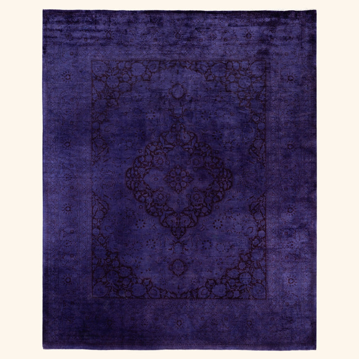 Purple Samsara Wool Rug - 8'2" x 10'4"