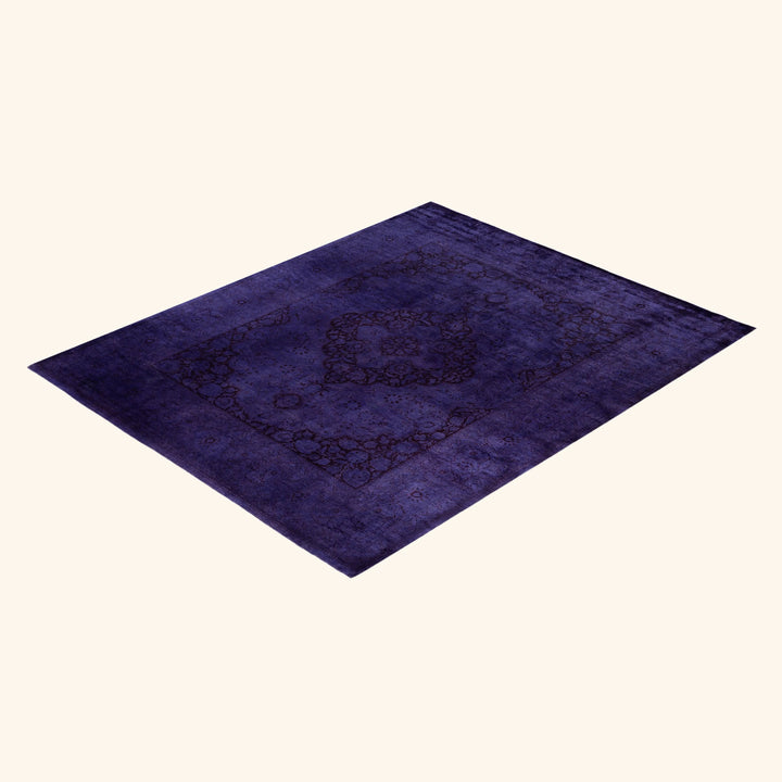 Purple Samsara Wool Rug - 8'2" x 10'4"