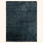 Dark Blue Samsara Wool Rug - 8' x 10'2"