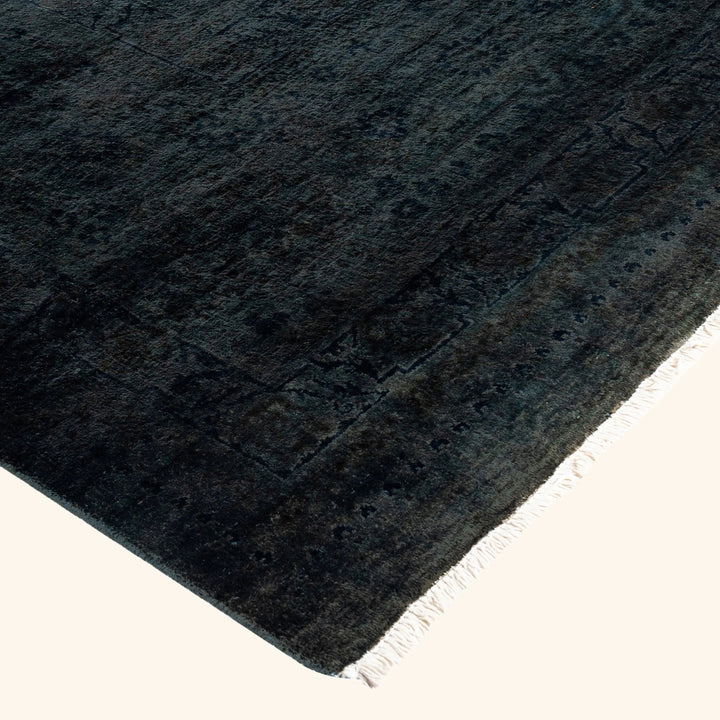 Dark Blue Samsara Wool Rug - 8' x 10'2"