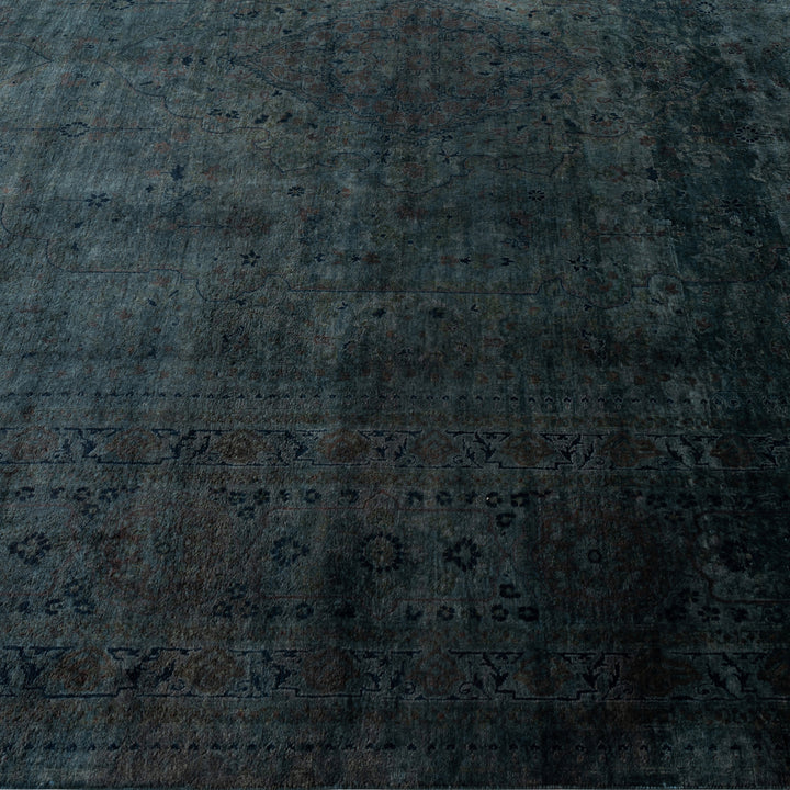 Dark Blue Samsara Wool Rug - 8' x 10'2"