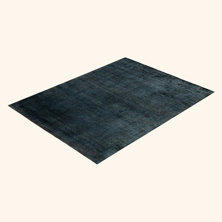 Dark Blue Samsara Wool Rug - 8' x 10'2"