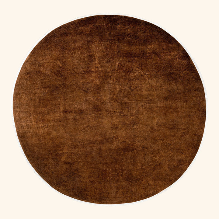 Brown Samsara Wool Rug - 8'1" x 8'1"