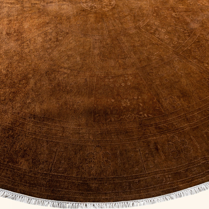 Brown Samsara Wool Rug - 8'1" x 8'1"