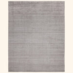 Grey Solid Art Silk Blend Rug