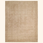 Brown Solid Wool Rug