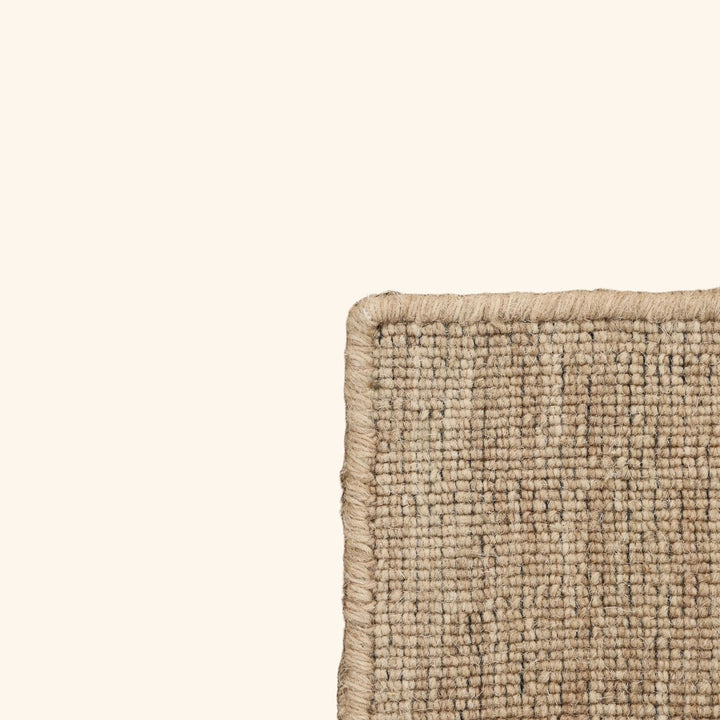 Brown Solid Wool Rug
