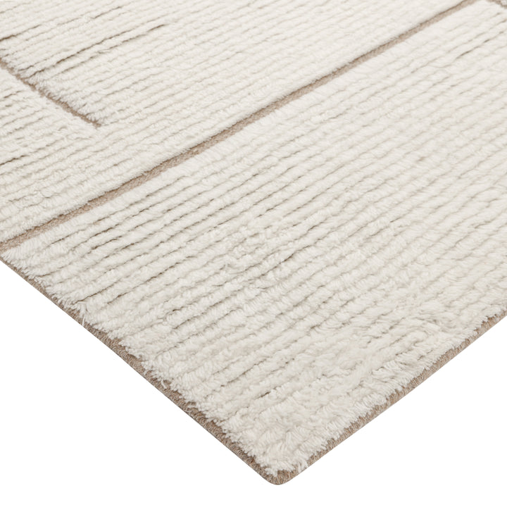 Ivory Contemporary Wool Rug