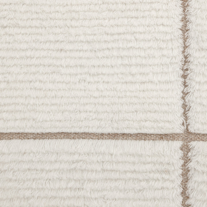 Ivory Contemporary Wool Rug