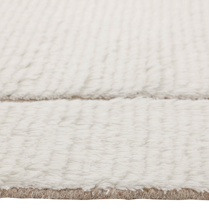 Ivory Contemporary Wool Rug