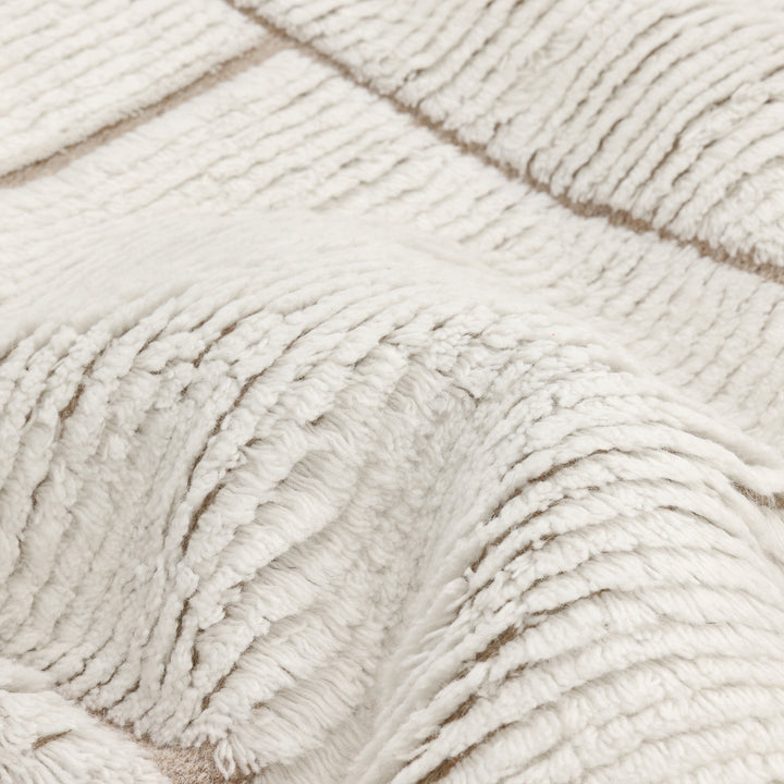 Ivory Contemporary Wool Rug
