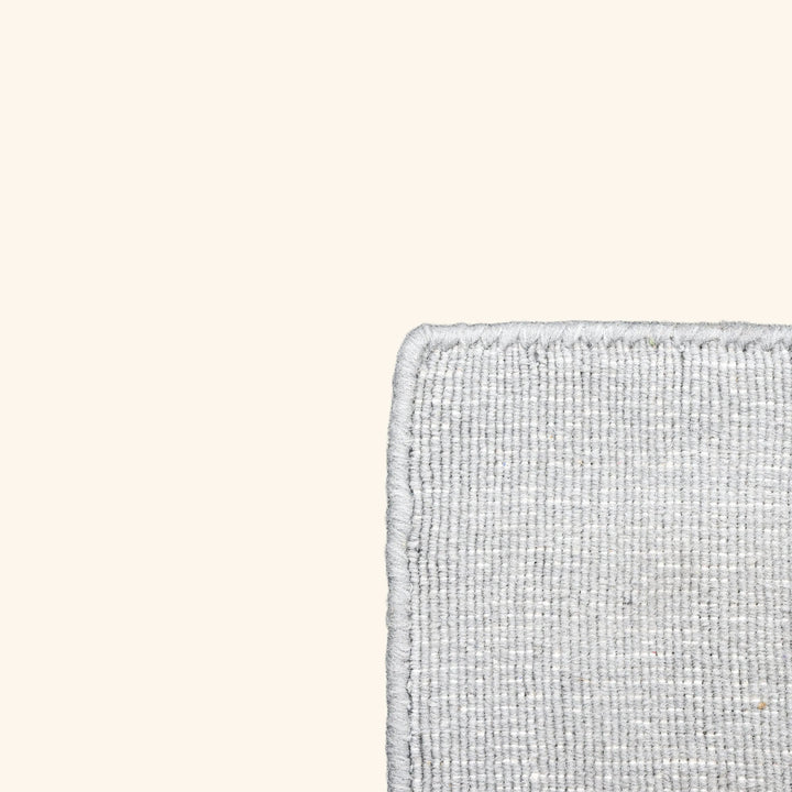 Grey Solid Wool Rug - 8' x 10'