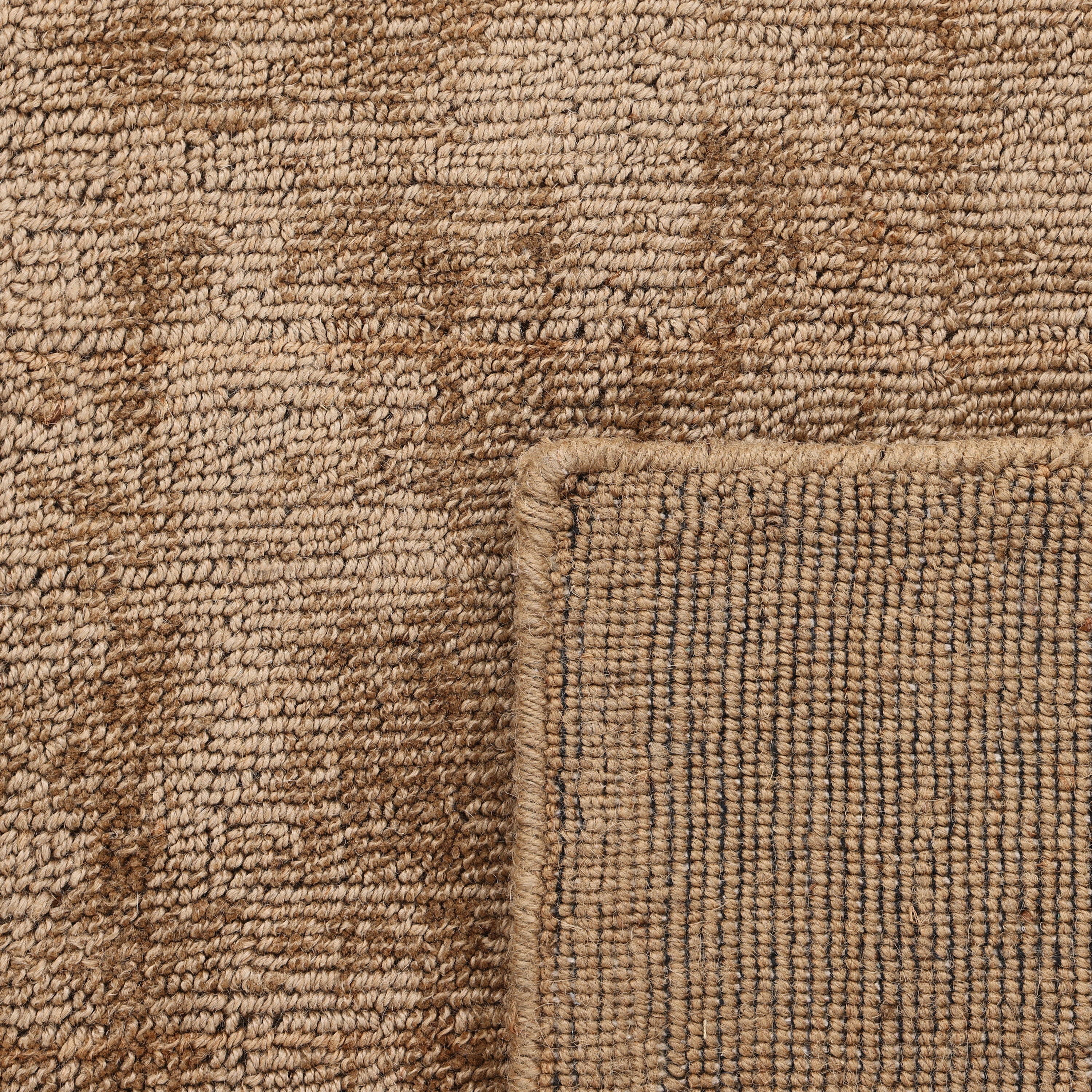 Brown Solid Jute Rug