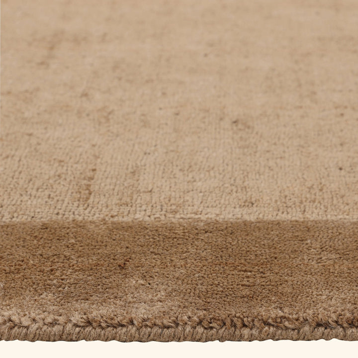 Brown Solid Jute Rug