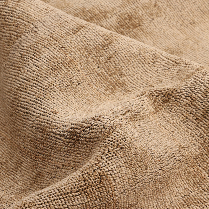 Brown Solid Jute Rug