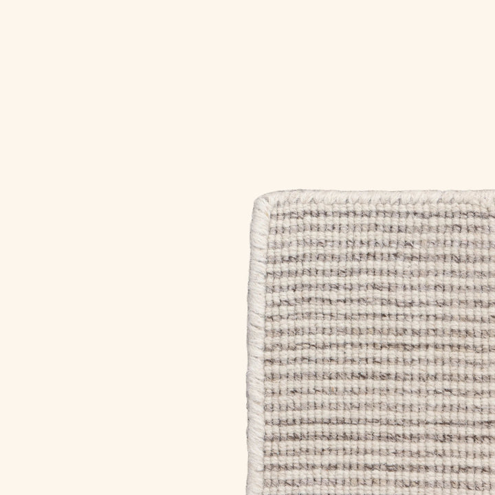 Grey Solid Wool Art Silk Blend Rug