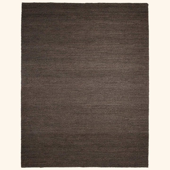 Brown Solid Jute Rug - 10' x 14'