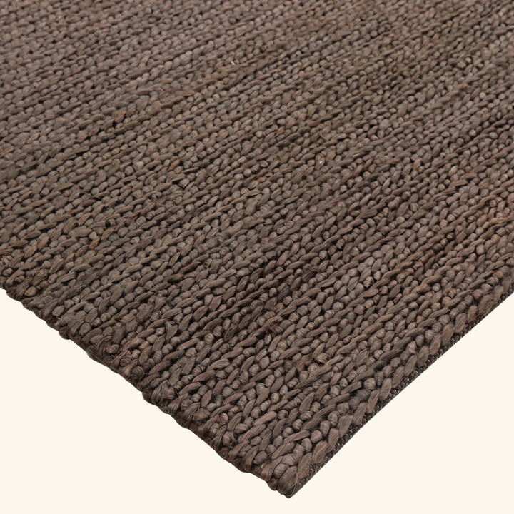 Brown Solid Jute Rug - 10' x 14'