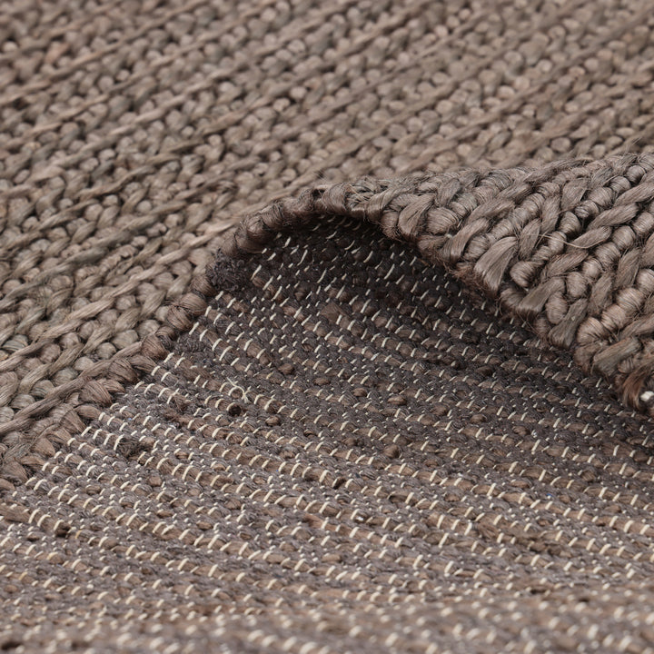 Brown Solid Jute Rug - 10' x 14'