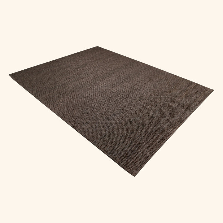 Brown Solid Jute Rug - 10' x 14'
