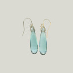 Aquamarine Quartz Drop Earrings