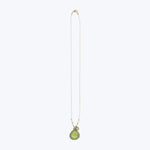 Caged Peridot Quartz Necklace