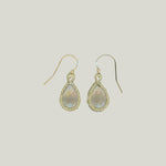 Caged Smokey Quartz Earrings